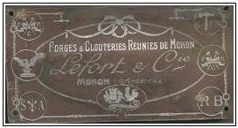 Acq_2014/31. Echantillons des Forges et clouteries – LEFORT