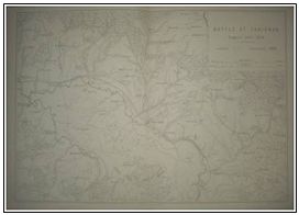 Acq_2014/69. Carte de la bataille de Carignan le 30 Août 18